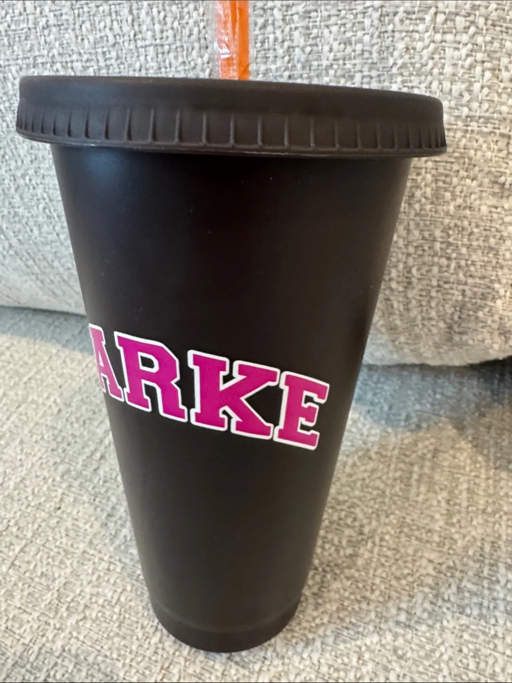 PARKE X DUNKIN’ limited edition tumbler Espresso with Orange Straw nwt